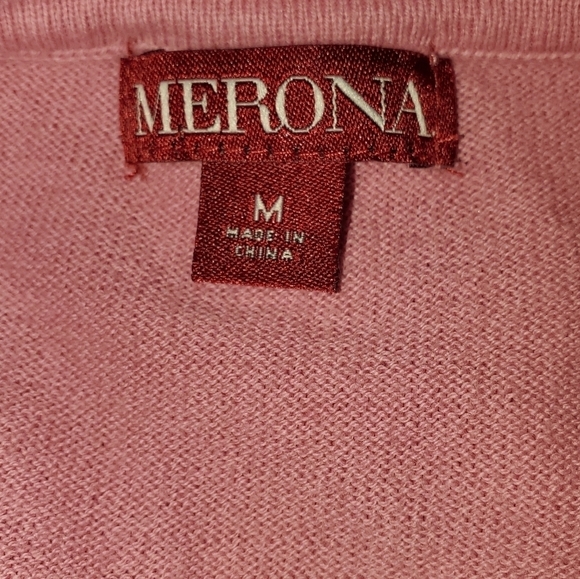 Pink Merona Cardigan Sweater M EUC - Picture 5 of 5